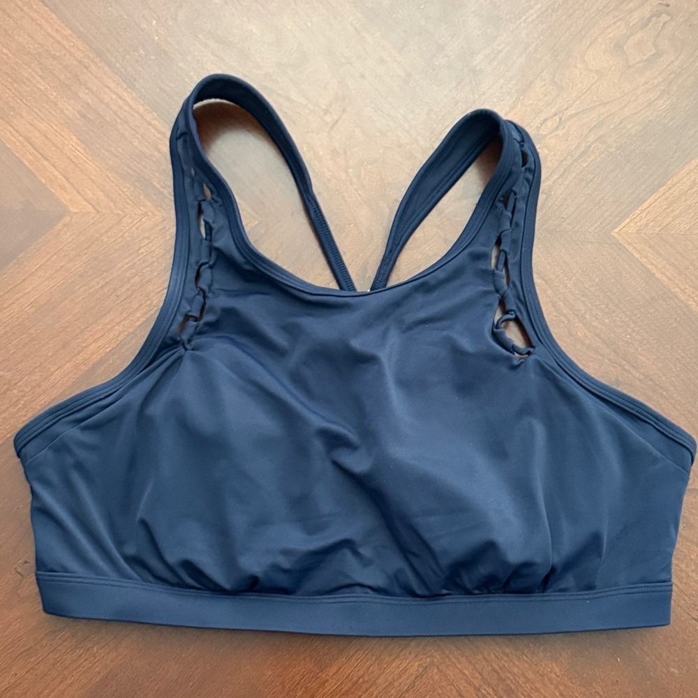 Athleta Midnight Blue bikini top / Sports Bra 40 B / C - Picture 2 of 7
